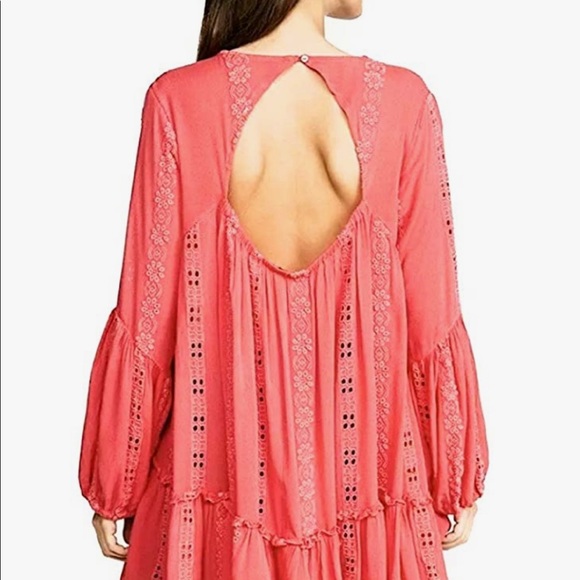 Free People Kiss Kiss Tunic - Color Sweetest Pink Size Small NWOT - Picture 2 of 10